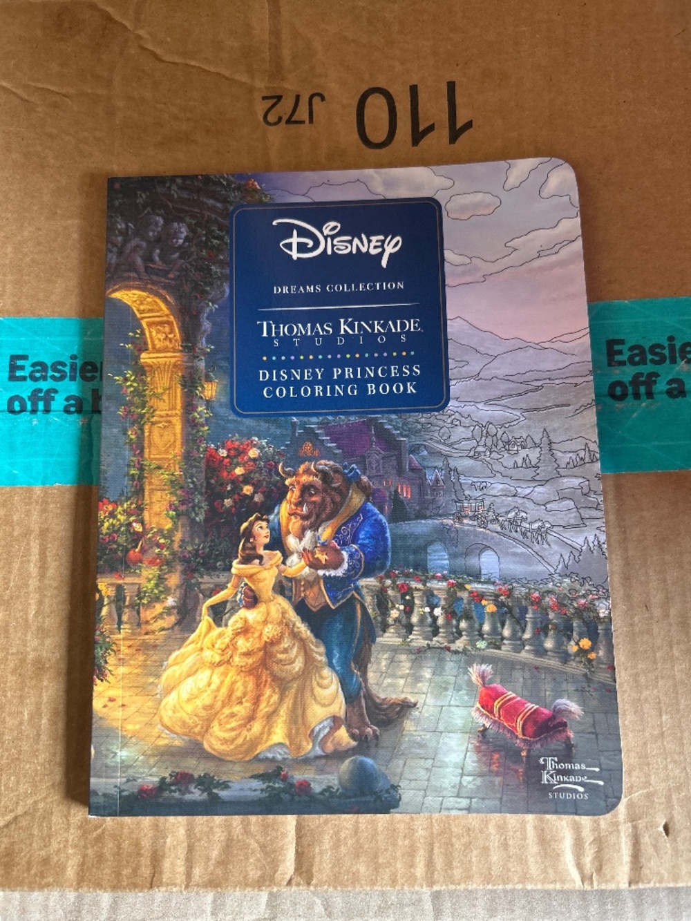 Thomas Kinkade Dream Collections Disney Princess Coloring Book Tiana Ariel Belle